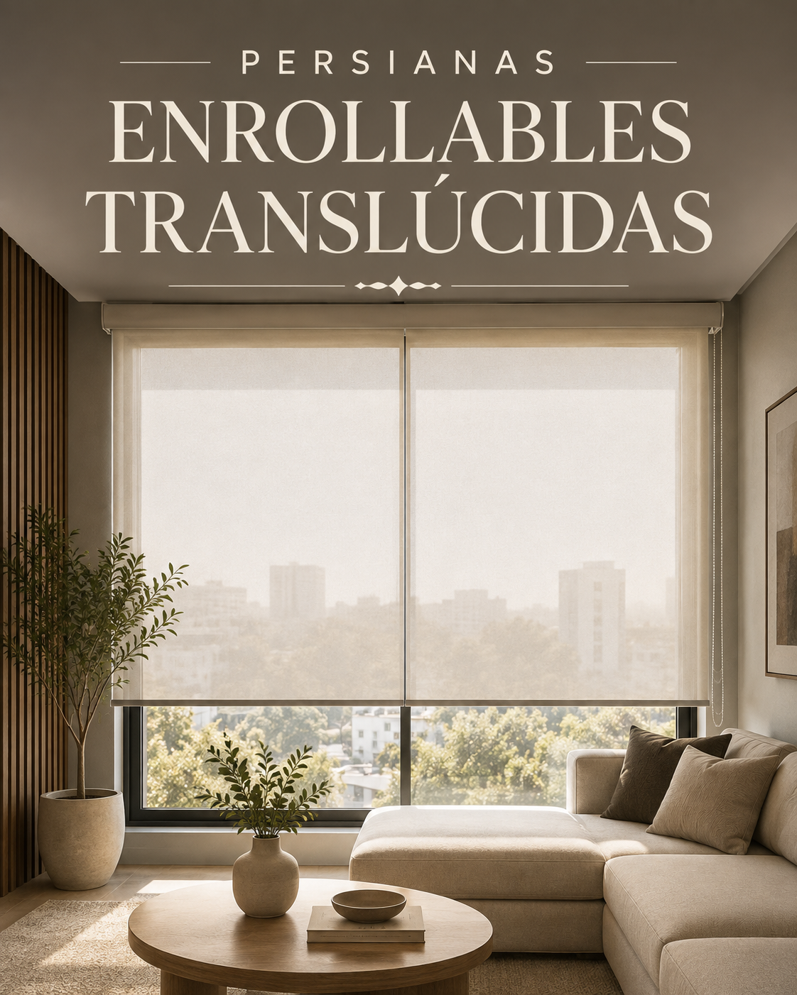 PERSIANAS ENROLLABLES TRANSLÚCIDAS